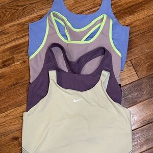 Nike Sports Bras Bundle – 4 Pieces – Women’s Size L